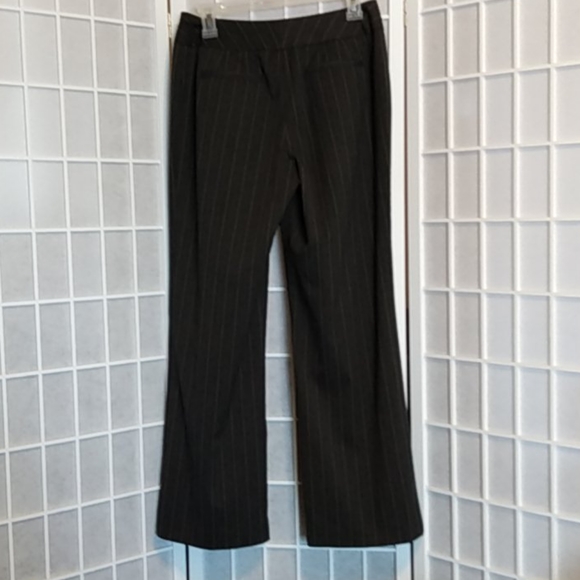 Chico’s Gray Pinstripe Dress Pants Women’s 0 Short Bootcut Career Work - Picture 3 of 10